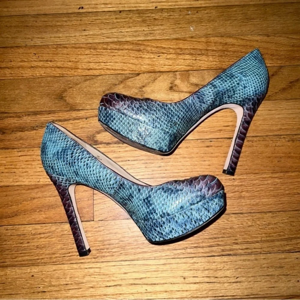 Joan and David real python leather platform